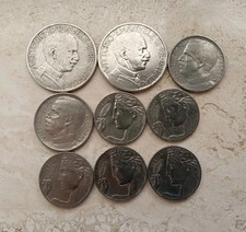 Regno d'Italia lotto di 9 monete in nichelio Re Vittorio Emanuele III varie