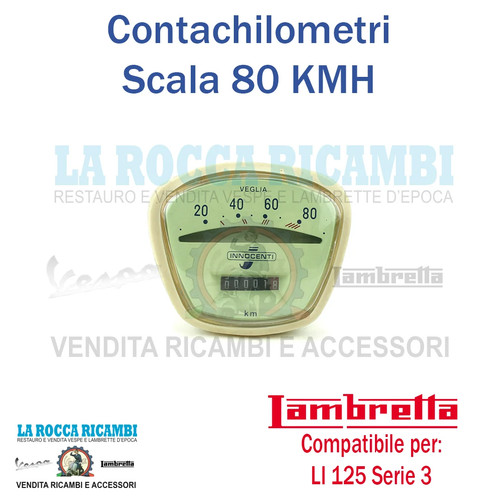 Contachilometri scala kmh - scala, 80