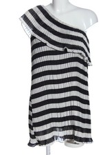 INFLUENCE Abito monospalla Donna Abito Taglia IT 42 bianco-nero elegante