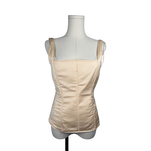 Top corsetto collo quadrato