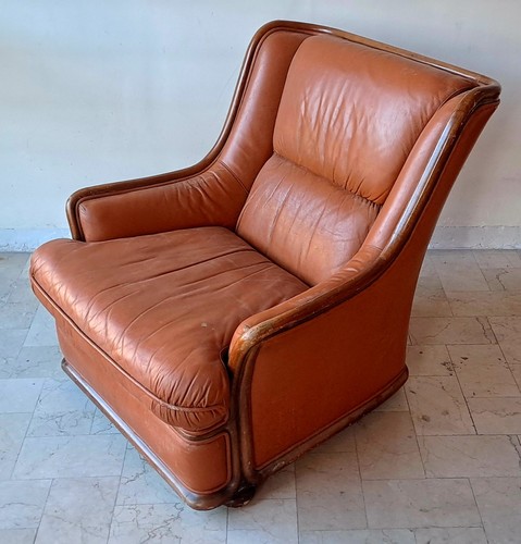 Poltrona vintage legno e - vintage,