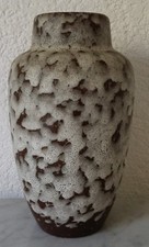 Vecchio Vaso Ceramica Vaso Fiori W.Germany 549-21 Braun Old Pottery