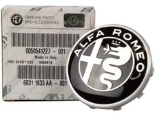 Coprimozzo Tappo Fregio Nero Originale Alfa Romeo Giulia Stelvio Giulietta MY16