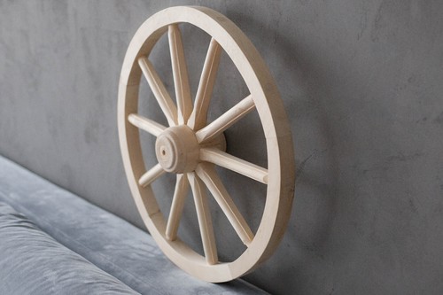 Ruota per carrello legno - in,