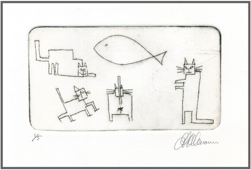 Gatti cubisti 1 pesce - 4,