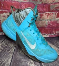 NIKE ZOOM HYPERFUSE 615896-400 BASKETBALL SHOES SNEAKERS MENS 13 AQUA GAMMA BLUE
