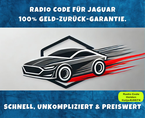 Jaguar radio code pin - /,