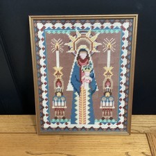 Vintage Cross Stitch Virgin
