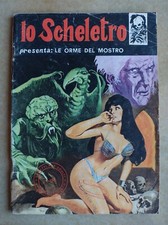 Fumetto horror LO SCHELETRO n. 15 Anno III -Le orme del mostro -Edifumetto-1974