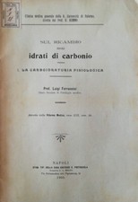 Sul ricambio degli idrati di
