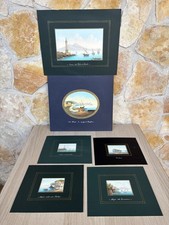 Gouache Vintage Dipinti Su Carta -Vedute Di Napoli-