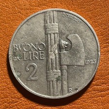 Italy 1923, 2 Lire