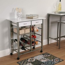 Carrello in acciaio portatutto
