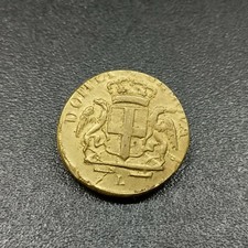 Antico Peso Monetale per Bilancino - Doppia di Genova - 12,6 gr. - Ø 24 mm