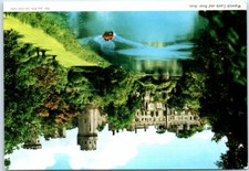 Cartolina - Castello di Warwick e fiume Avon, Inghilterra