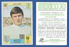 FIGURINA CALCIATORI PANINI MEXICO 70 - NUOVA/NEW - PETERS - ENGLAND