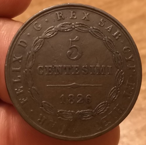 Centesimi 1826 torino p - 5,