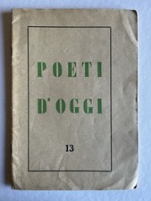 Poeti d'oggi 13. Quaderni di Poesia italiana a cura di Fidia Gambetti,  1938