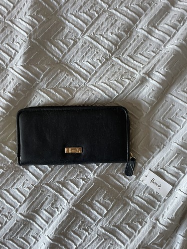 Borsa harrods pelle nera - pelle,