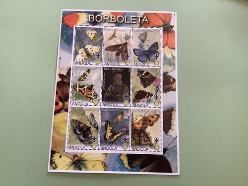 Foglio francobolli butterfly - francobolli, &