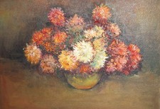 Dipinto ad olio vintage natura