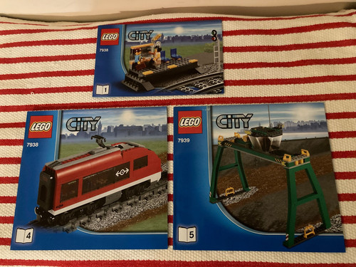 Lego city 7938 libretti treno - lego,