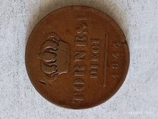 10 Tornesi Ferd. II 1844 Mb R2 Molto Rari Lettere Della Scritta Tornesi Spaziate