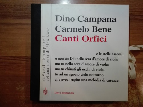 Carmelo bene dino - bene, campana