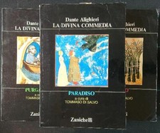 LA DIVINA COMMEDIA 3 VOLL. ALIGHIERI DANTE ZANICHELLI 1987  BROSSURA