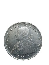 100 Lire Citta Del Vaticano 1960 Papa Giovanni XXIII Moneta Rara.