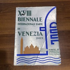 XVII BIENNALE INTERNAZIONALE D’ARTE DI VENEZIA 1932X Numero Di Primavera 