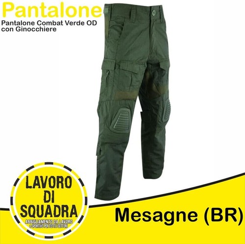 Pantalone cargo combat verde - combat,