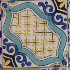 Piastrella 20x20 Decorate A Mano Con Smalti Anticati ceramica Vietri