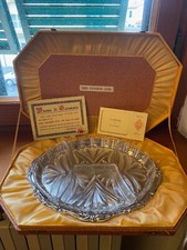 Piatto in cristallo con scomparti per aperitivo e vassoio Inoxbeck  in scatola