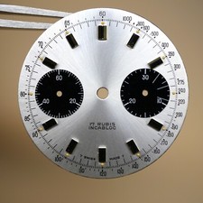 Cadran de montre Valjoux 7733 - Ø31,50mm [NOS] (Watch dial)