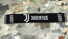 1 SCIARPA JUVENTUS UFFICIALE MODELLO JACQUARD ACRILICO 100% LOGO NUOVO JJ JUVE