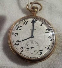 Serviced / Running 1923 ELGIN 303 12s 7j Pocket Watch  Orologio da Tasca