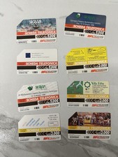 8 Schede Telefoniche Tiratura