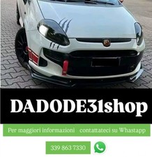 LAMA SOTTO PARAURTI FIAT GRANDE PUNTO E PUNTO EVO ANTERIORE ABS SPLITTER NERO