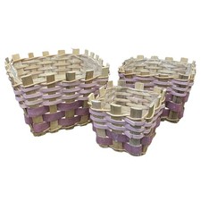 Set 3 Cestini Quadrati in