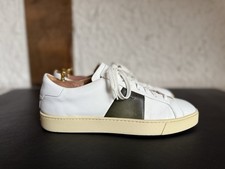 Santoni sneakers uomo bianche