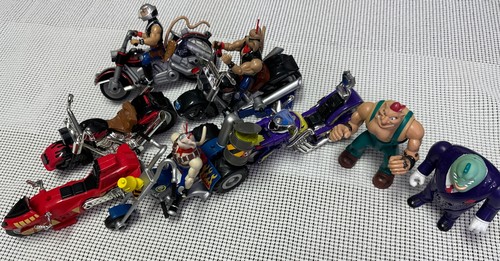 Figurine moto epoca biker - e,