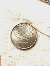 Moneta Italia 1000 lire Roma Capitale Concordia anno 1970 Argento