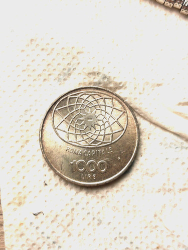 Moneta italia 1000 lire roma - 1000,