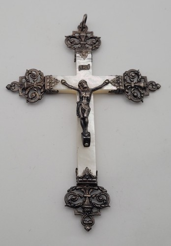 Ancien crucifix pectoral - ancien,