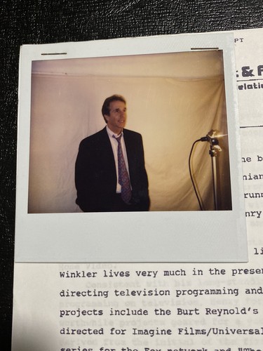 Henry winkler casting polaroid - casting,