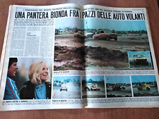clipping / ritaglio 1972 ASTRID DE LYSTER, LA REGINETTA BIONDA DELL'AUTOCROSS
