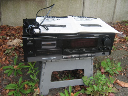 Denon drm 700a deck cassette - denon,