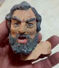 Testa terracotta personaggio