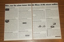 Rara Pubblicità Vintage MINOX